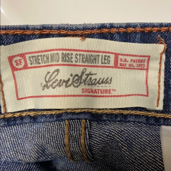 🎉HP🎉Levi’s Stretch Mid Rise Straight Leg - Picture 4 of 8